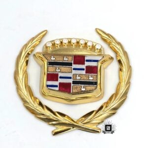 80-96 Cadillac Golden Trunk Lock Emblem & Wreath B94 Option