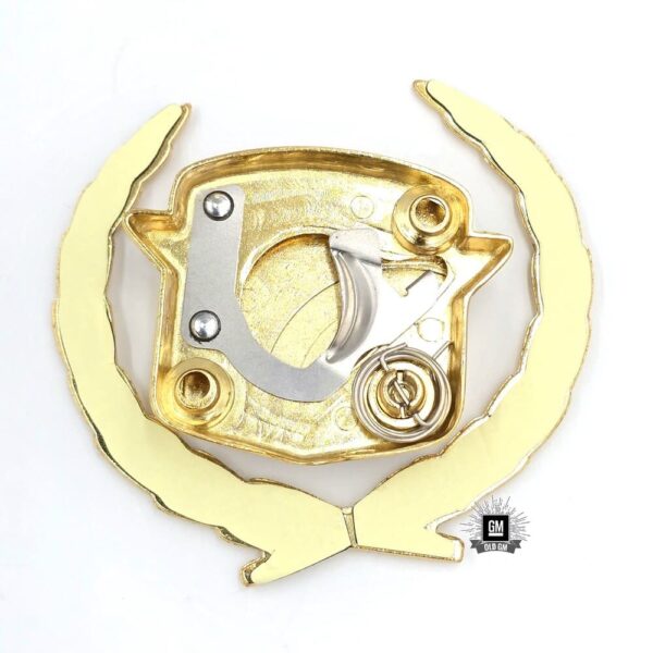 80-96 Cadillac Golden Trunk Lock Emblem & Wreath B94 Option - Image 3