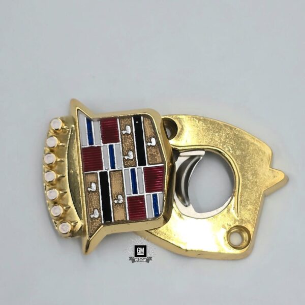 80-96 Cadillac Golden Trunk Lock Emblem & Wreath B94 Option - Image 2