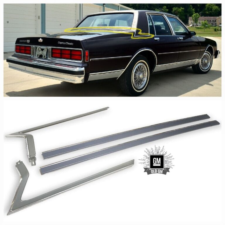 87-90 Caprice Brougham Roof Rear End Moldings - Old GM