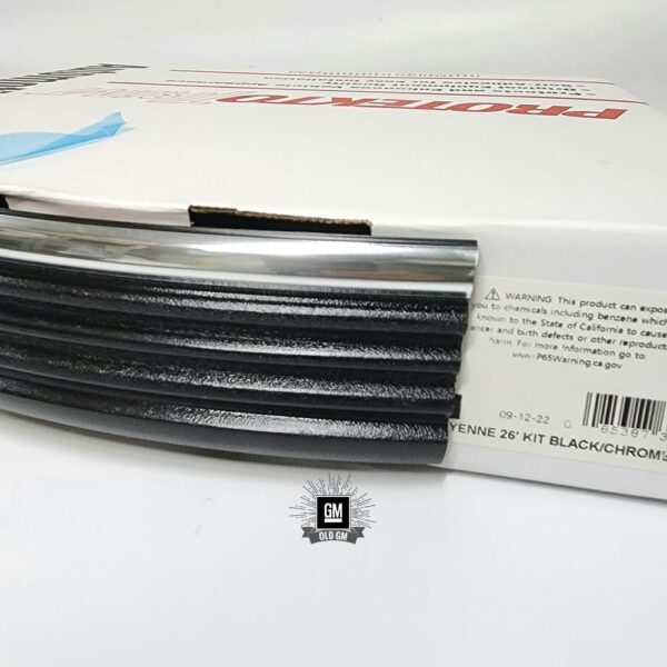 thumbnail interactive-video image 1 of AUXITO 156in Black & Chrome Body Side Molding Kit – 3M Adhesive, Universal Fit For 88-98 Chevy GMC Trucks, Tahoe, Yukon, Blazer, Suburban C Series, 10-Year Warranty 1 of 5
