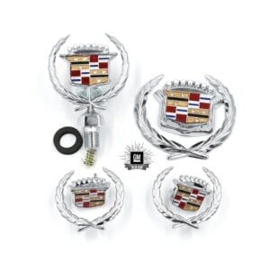 80-92 Cadillac Chrome Emblems Set