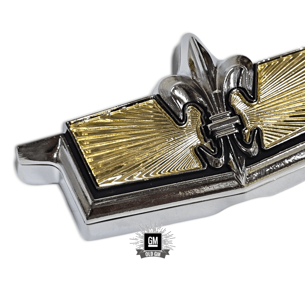 Yellow & Chrome Trunk Lock Emblem For 1977-1990 Chevy Caprice – Chevy Logo
