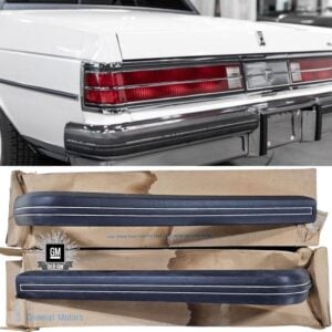 NOS (New Old Stock) Front Bumper Guard Strips For 1980-1990 Chevrolet Caprice Classic - Part #14008763