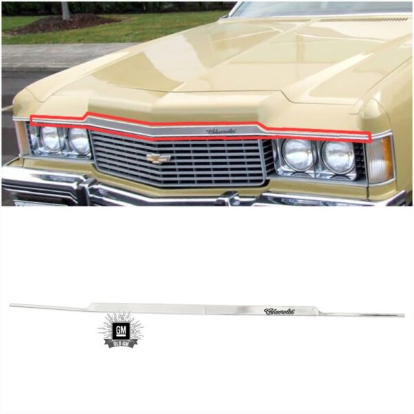 NOS GM 74 Impala Bel Air Biscayne Header Molding