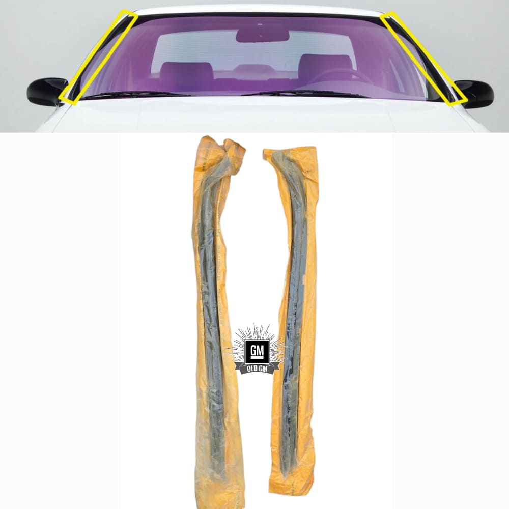 NOS GM 91-96 B 93-96 D Body Windshield Side Reveal Molding Set 2