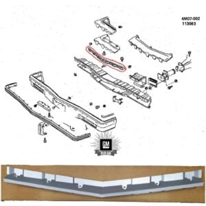 homepage 1 NOS GM 80-90 Buick Front Bumper Center Filler