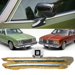 homepage 1 NOS GM 77-79 Electra & 98 77-78 LeSabre Front Door Outer Window Felt Belt & Reveal Molding Set
