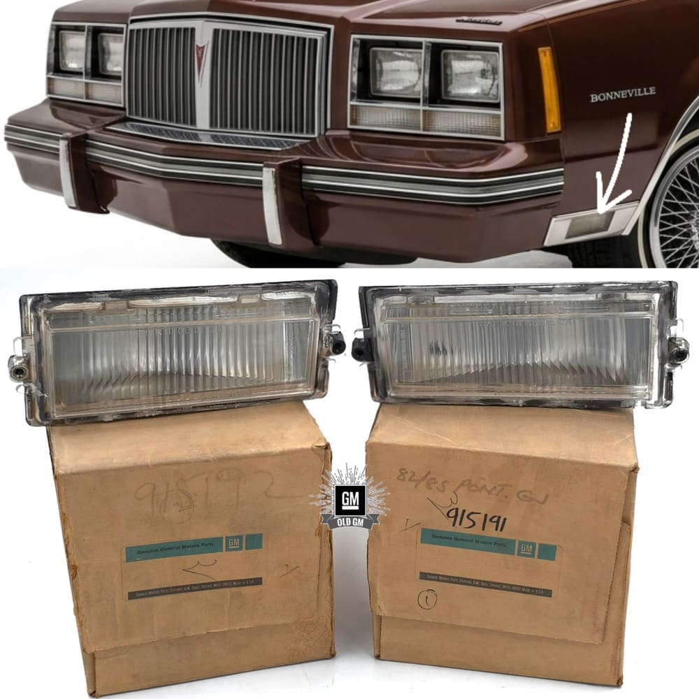 NOS GM 81-87 Grand Prix 82-86 Bonneville Cornering Lamps 1 NOS GM 81-87 Grand Prix 82-86 Bonneville Cornering Lamps